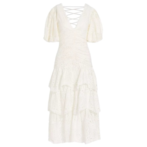 NWT FARM Rio Cotton Eyelet Dress Size S - Picture 7 of 12